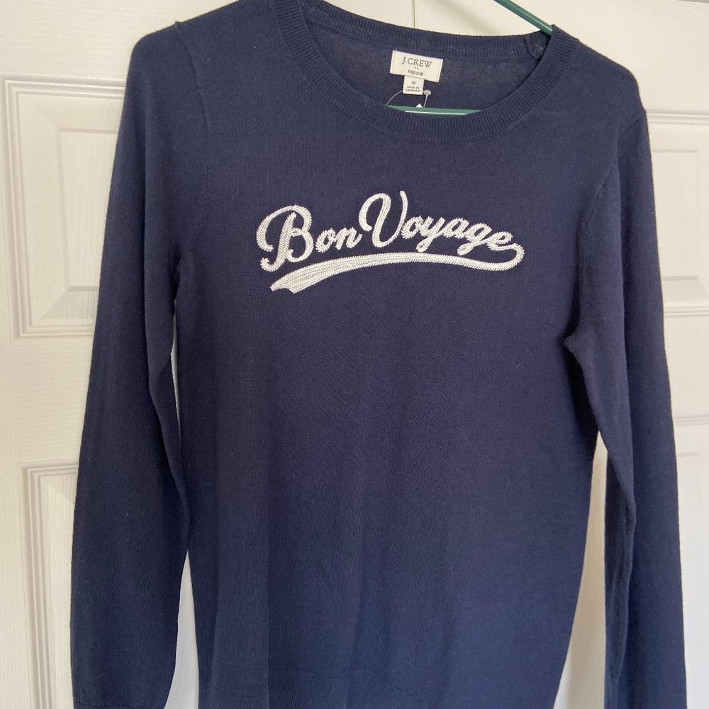 J. Crew Bon Voyage Navy Sweater